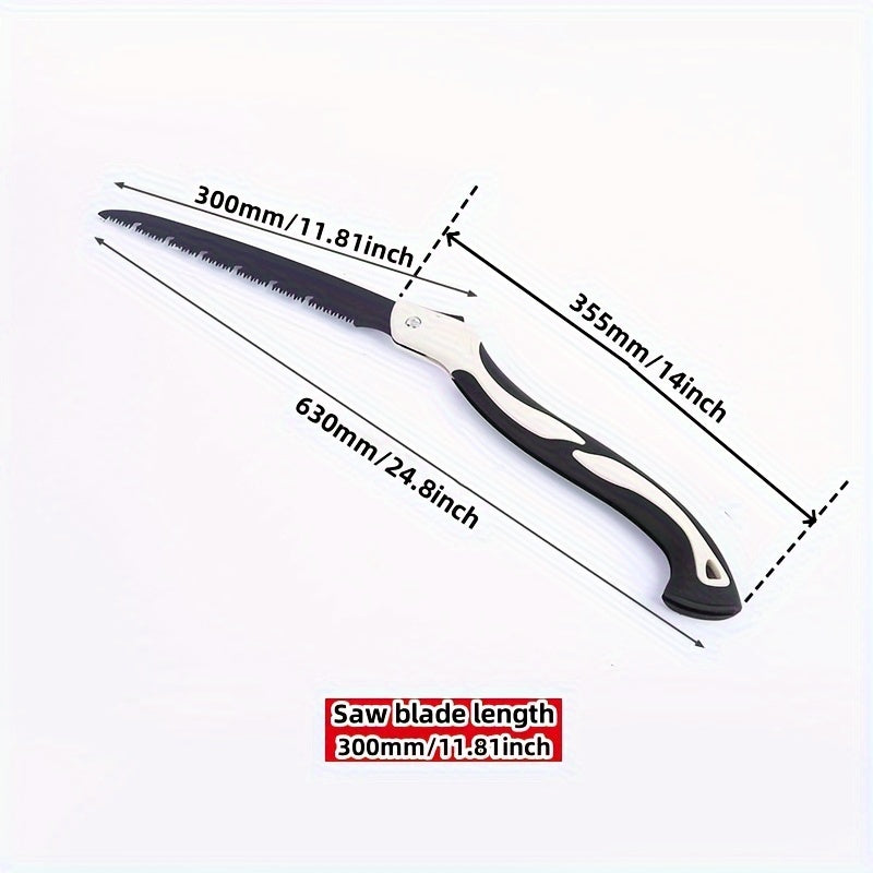 High-Carbon Steel Folding Saw - Portable, Smooth Cutting, Durable