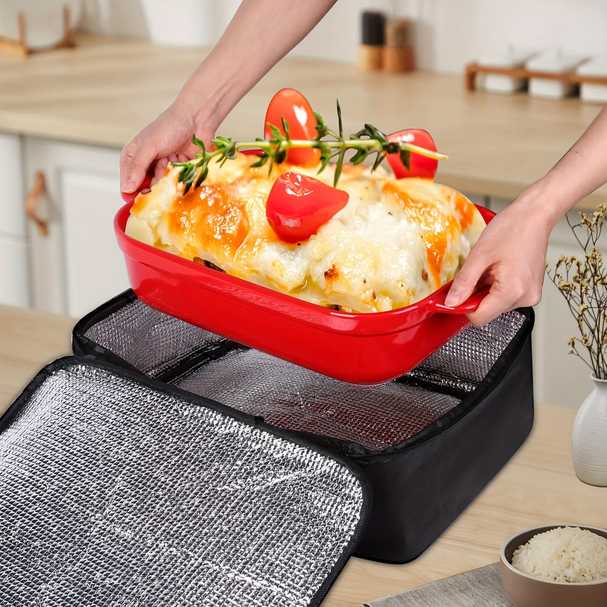 Thermal Insulation Lunch Bag - Keeps Food Hot/Cold for Hours