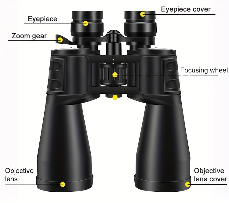 High Magnification Long Range Zoom Binoculars, HD Professional