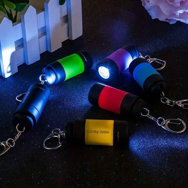 USB Rechargeable Portable Flashlight Keychain