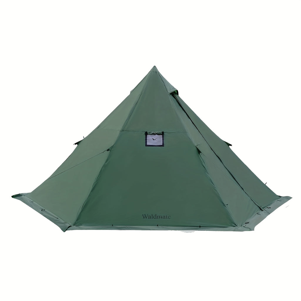 Waldmate 4-Season Hot Tent with Stove Jack & Snow Skirt, 6.89ft Standing Room