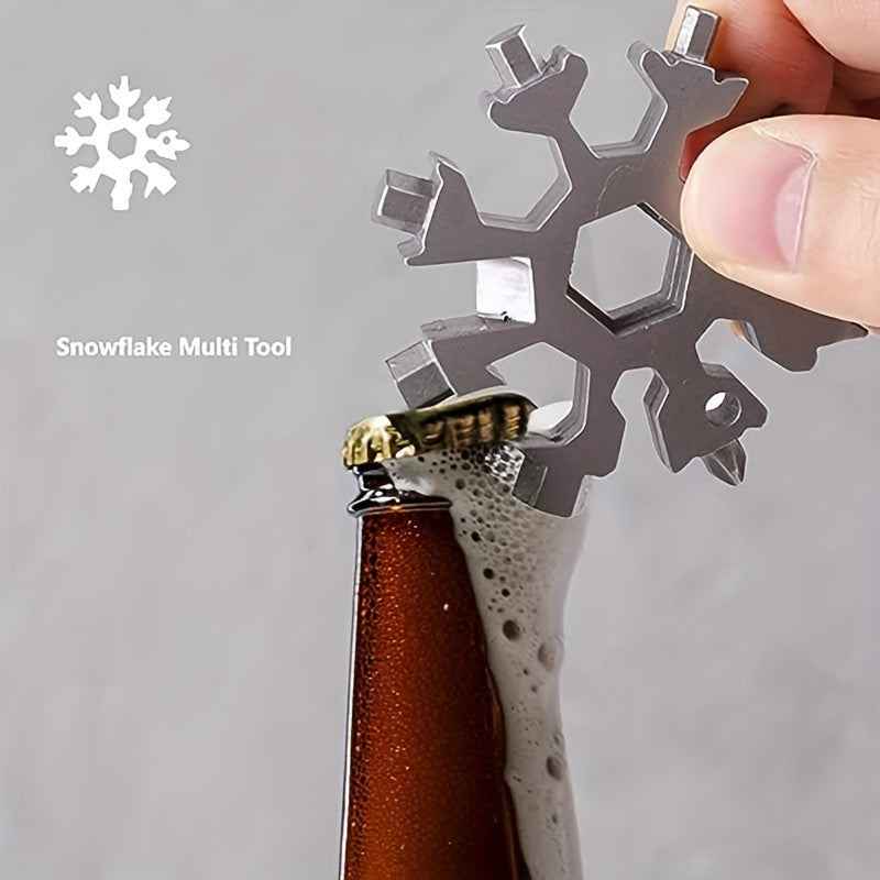 Durable Snowflake Multifunctional Tool Kit - 18 Essential Tools in One