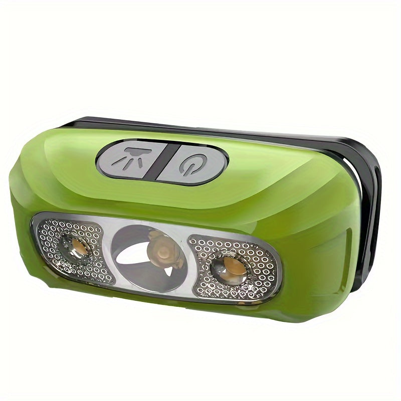 LED Super Bright Wave Induction USB Charging Mini Headlight