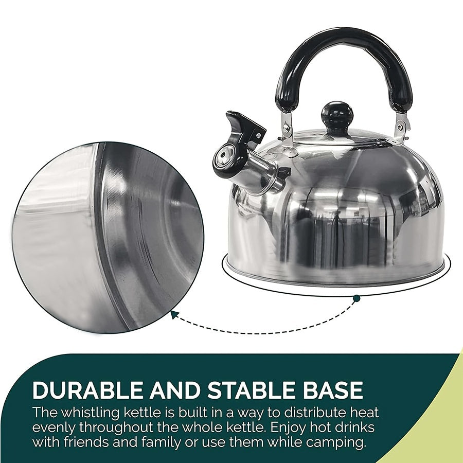 Kettle Camping Stainless Steel Whistling Kettle In 2L