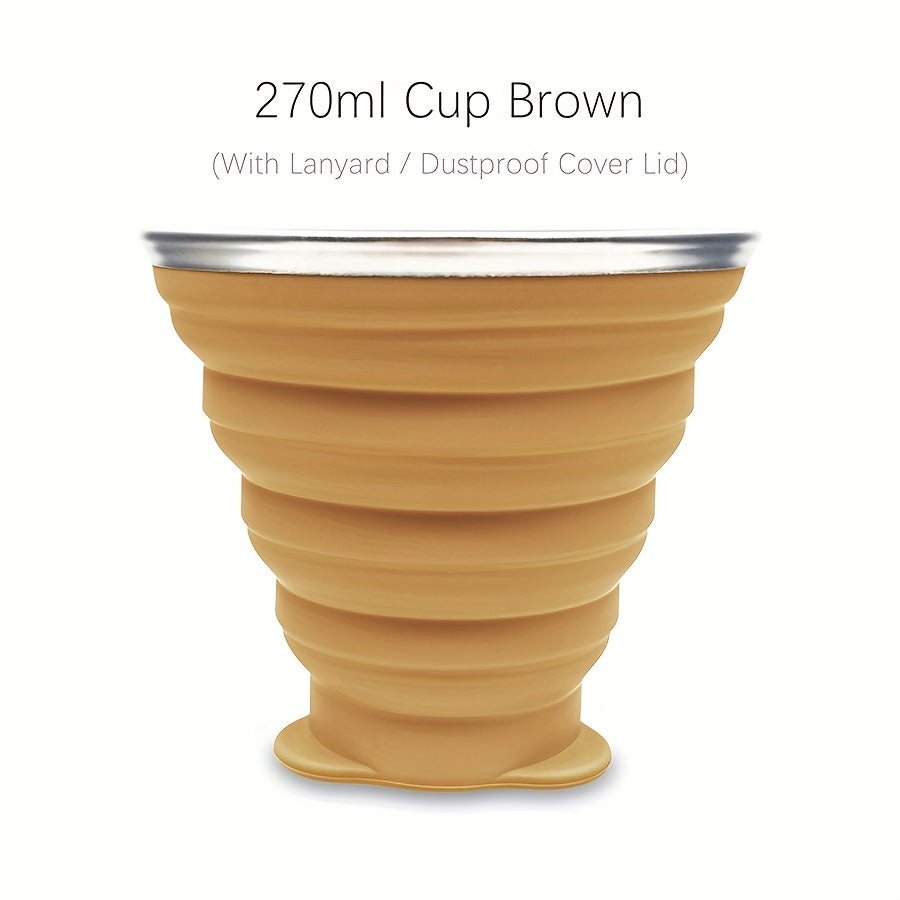270ml Durable Silicone Folding Water Cup