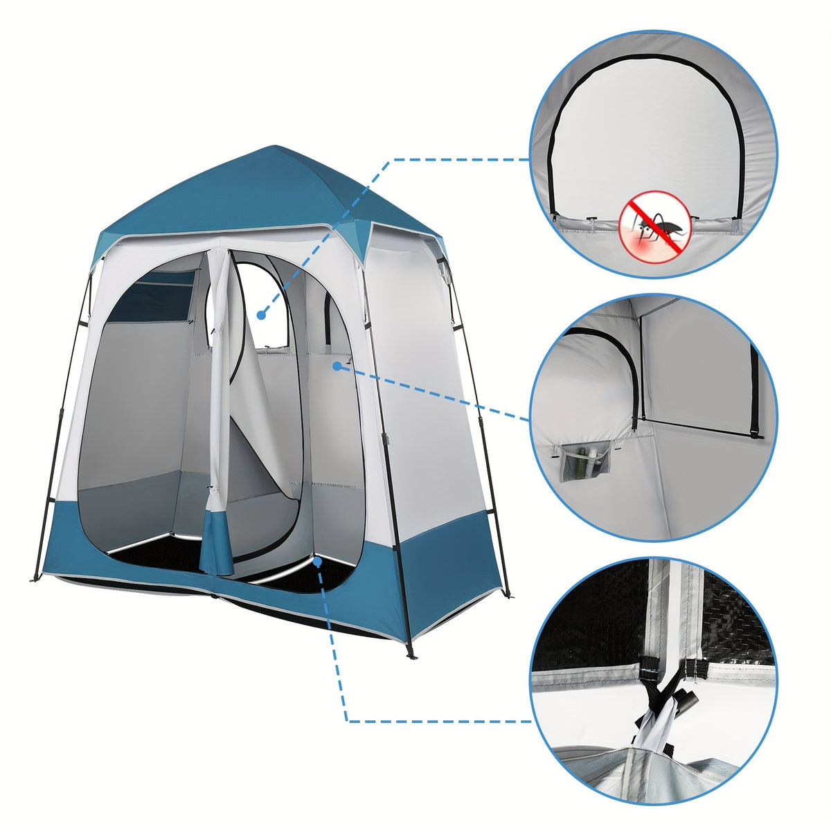 2-Person Pop-Up Dressing Tent