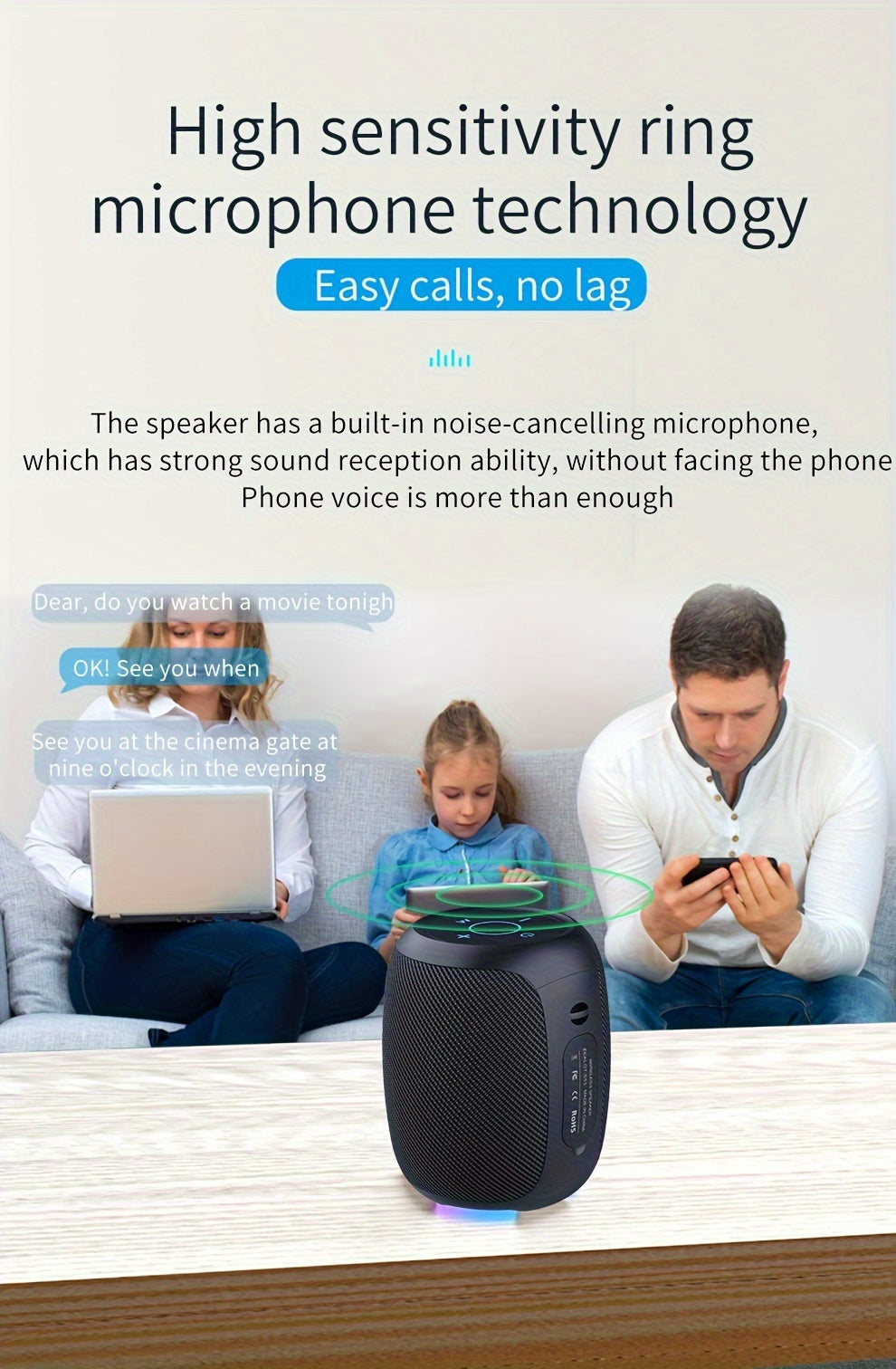 10W Wireless Speakers, Outdoor Portable