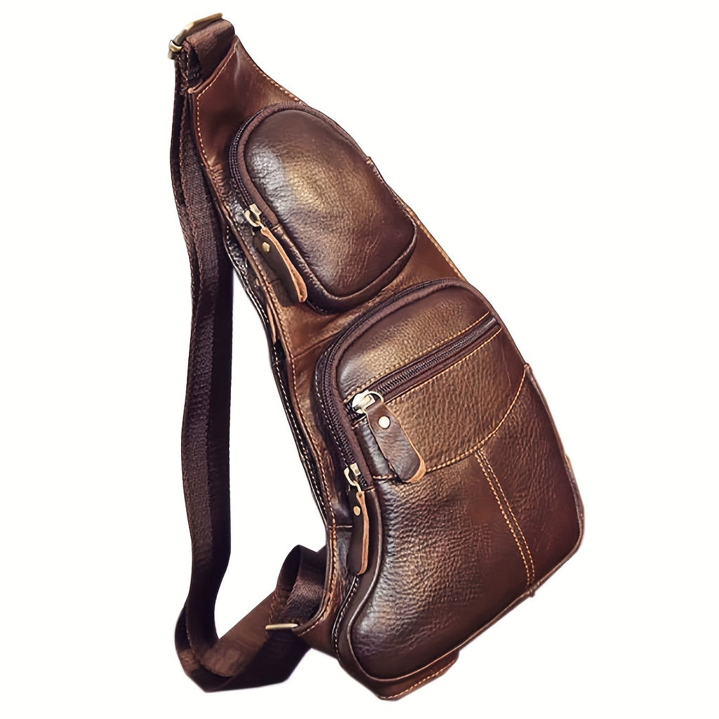 Vintage Genuine Leather Sling Bag