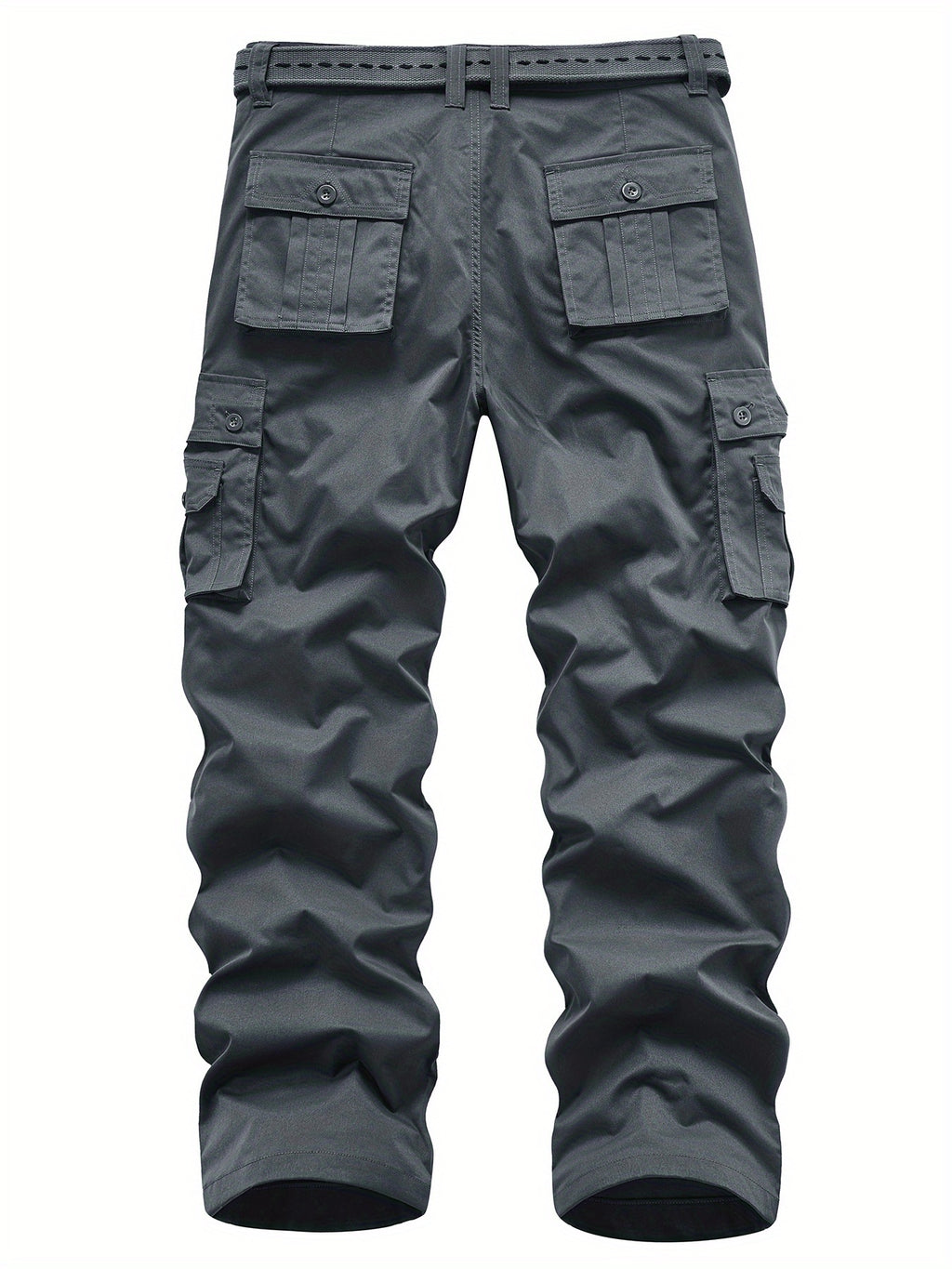 Classic Design Multi Flap Pockets Cargo Pants, Loose Fit Drawstring Cargo Pants