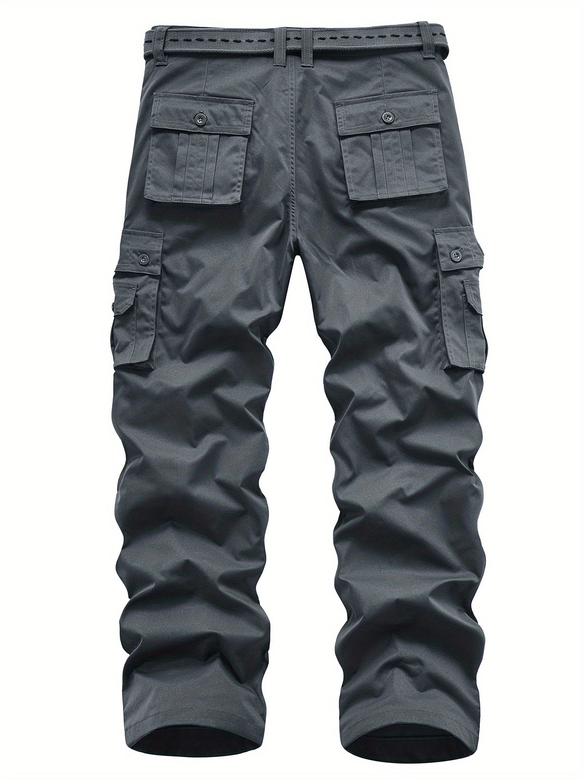 Classic Design Multi Flap Pockets Cargo Pants, Loose Fit Drawstring Cargo Pants
