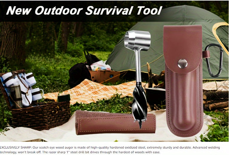 Survival Settlers Tool - Bushcraft Hand Auger Wrench