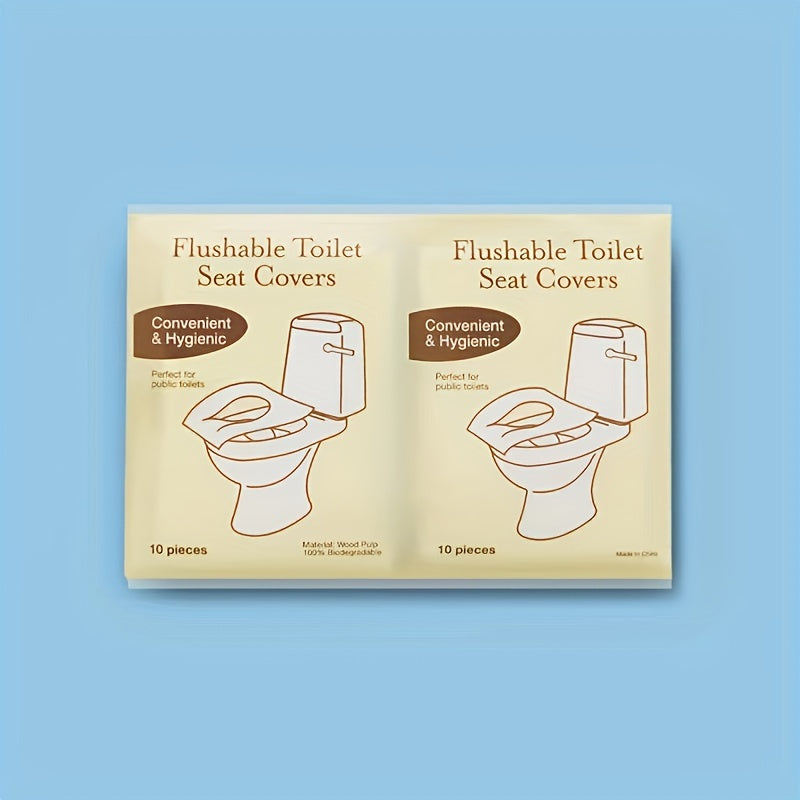 60Pcs/20Pcs Toilet Seat Covers Paper Flushable