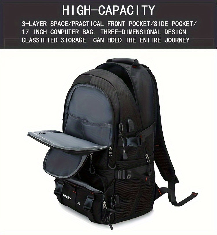 17-inch Laptop Compatible Durable Polyester Backpack