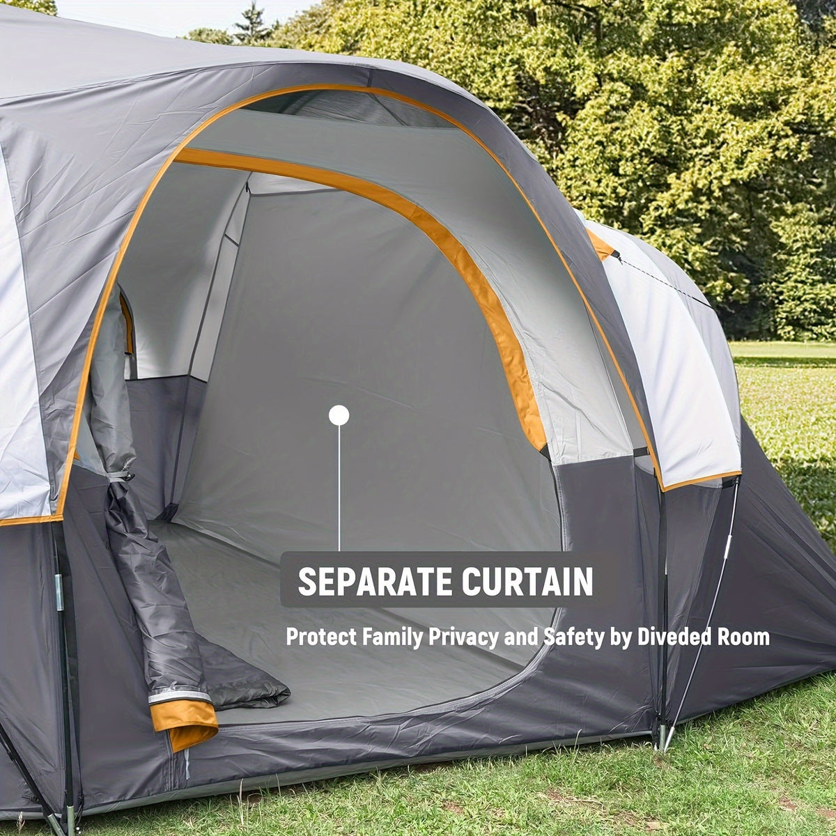 10 Person Camping Tent - Portable Easy Set Up Family Tent for Camp