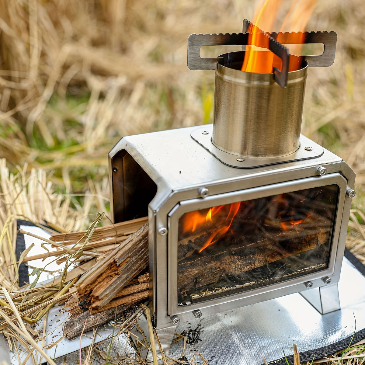 Multi-functional Portable Stainless Steel Wood Stove