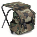 1pc Folding 2 in 1 Camping Chair Backpack