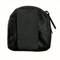 Simple Black Outdoor Fanny Bag, Men's Waist Bag