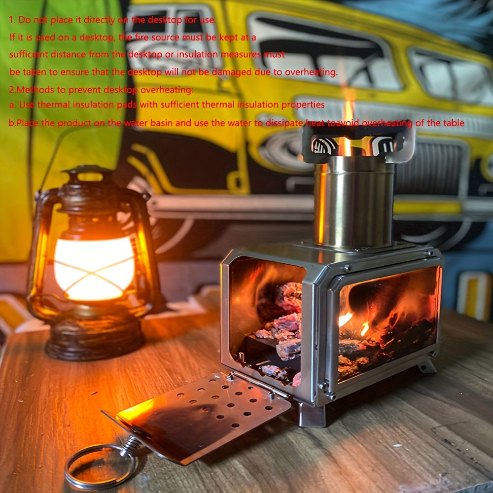 Multi-functional Portable Stainless Steel Wood Stove