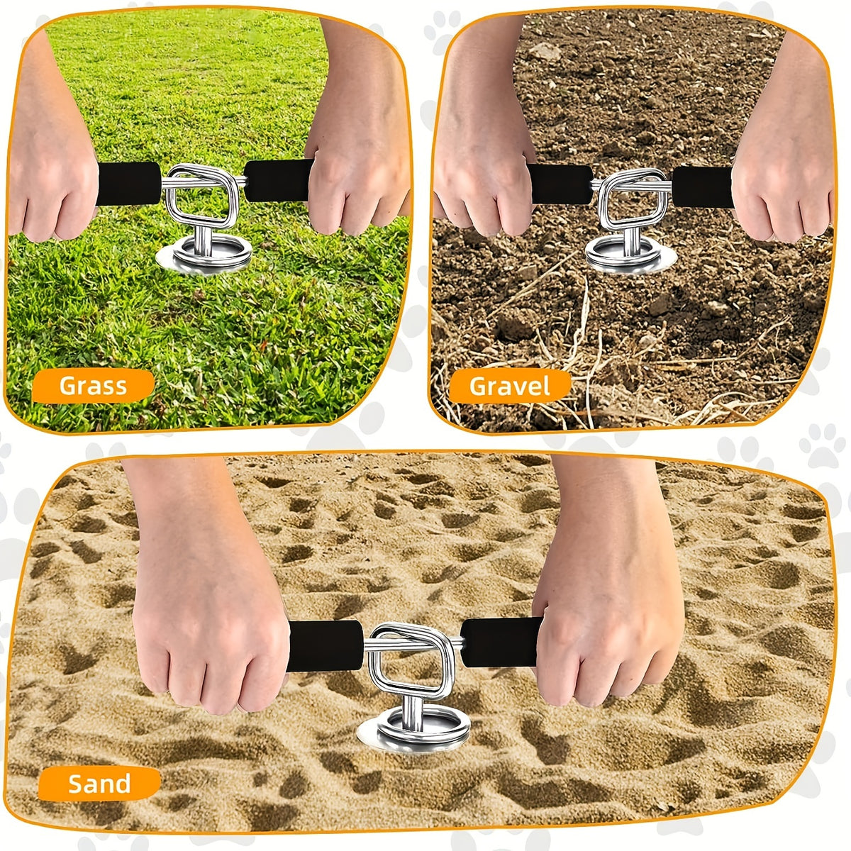 Sturdy 360-Degree Swivel Spiral Pet Anchor