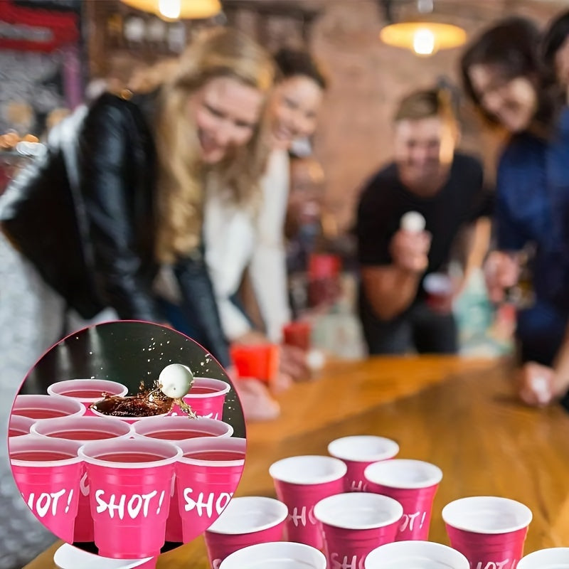 Hot Pink Party Cups, 10/40/60pcs | 2oz, Single Serving