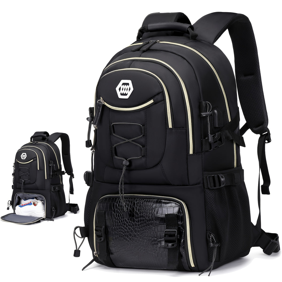 1/2pcs Outdoor Travel Backpack, Waterproof Large Capacity