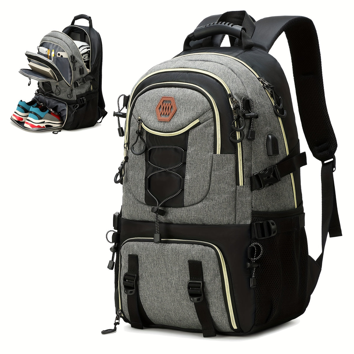 1/2pcs Outdoor Travel Backpack, Waterproof Large Capacity