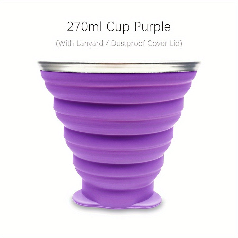 270ml Durable Silicone Folding Water Cup