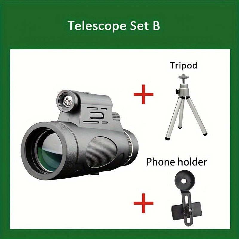Large Objective Monocular - Crystal-Clear Field Vision,
