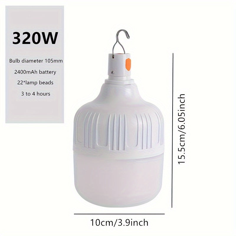 Portable Powerhouse LED Emergency Light - 80W/180W/320W/450W Rechargeable Lantern