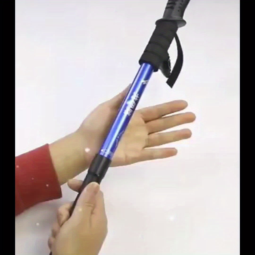 2pcs, Aluminium Alloy Telescopic Hiking Stick