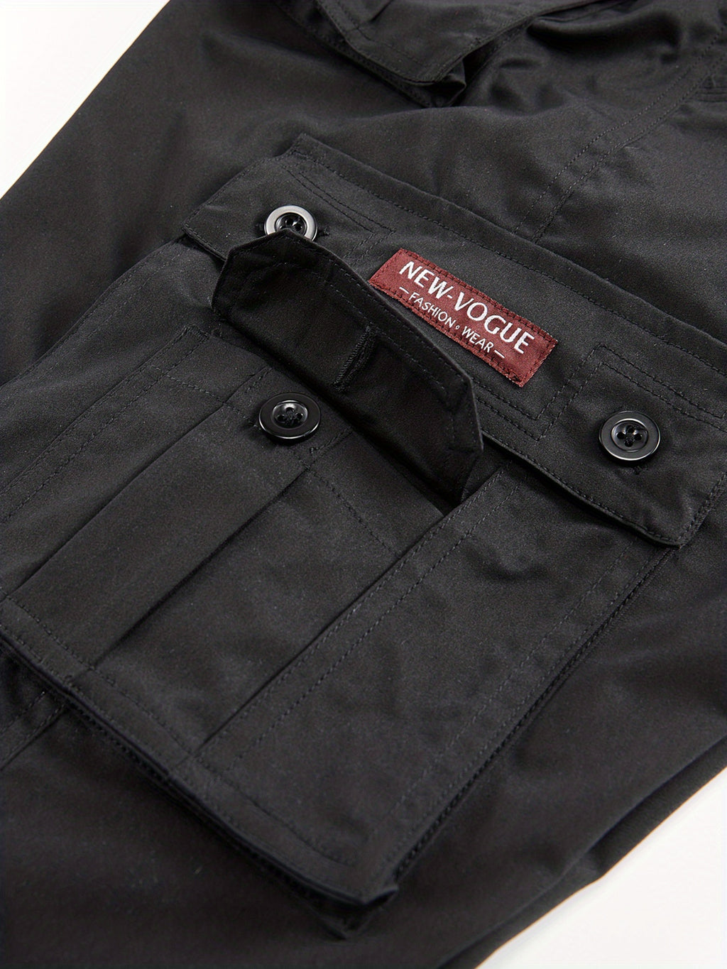 Classic Design Multi Flap Pockets Cargo Pants, Loose Fit Drawstring Cargo Pants