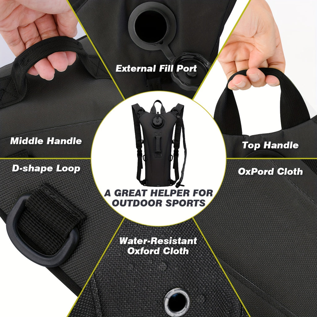 101.44oz Water Bladder Bag Hiking Camping Hydration Backpack