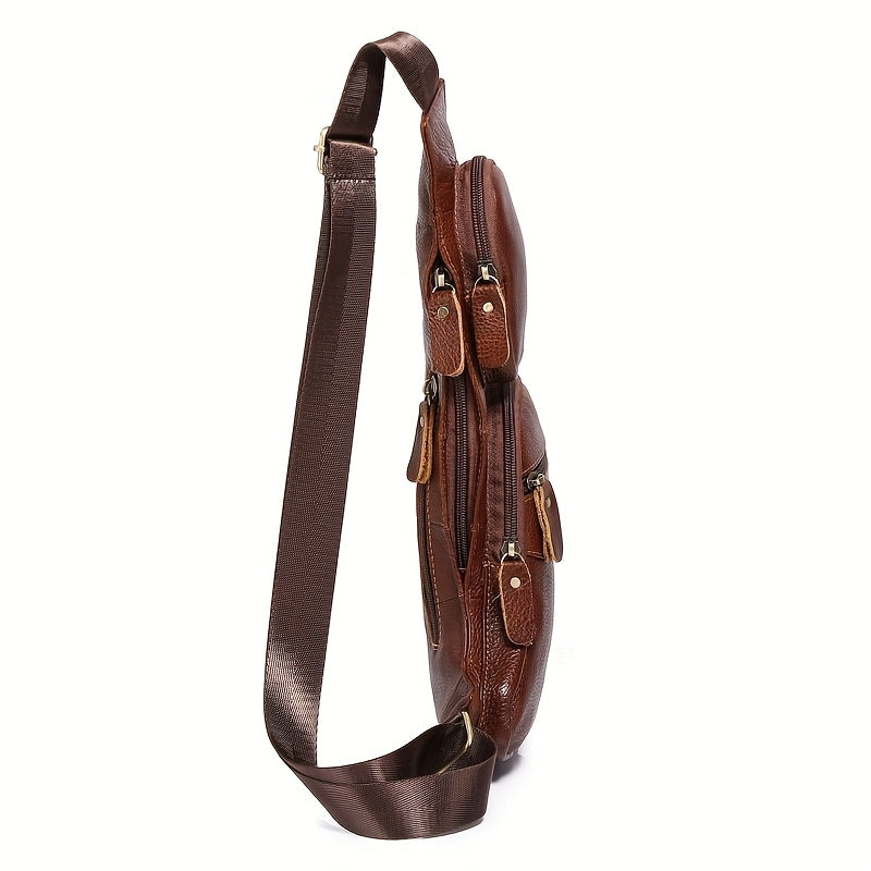 Vintage Genuine Leather Sling Bag