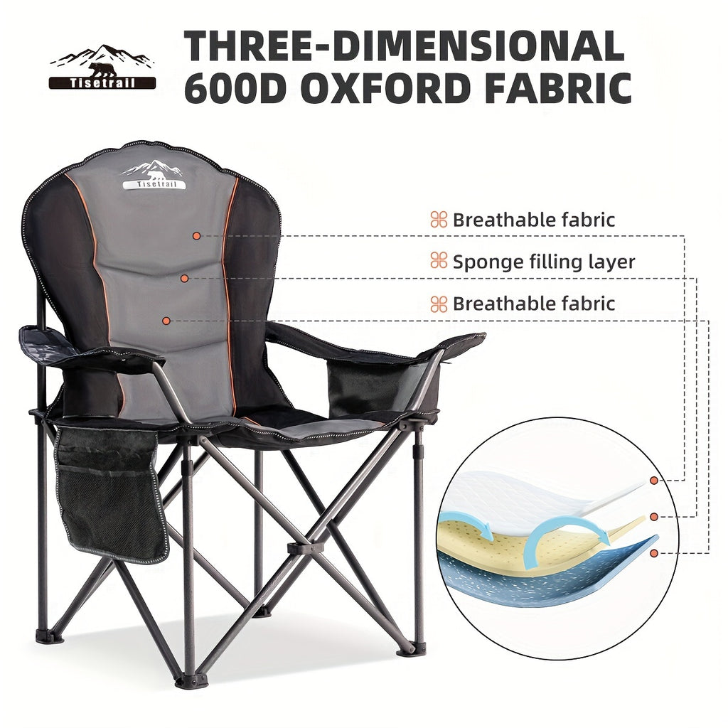 500 LBS Heavy Duty Oversized Camping Chair