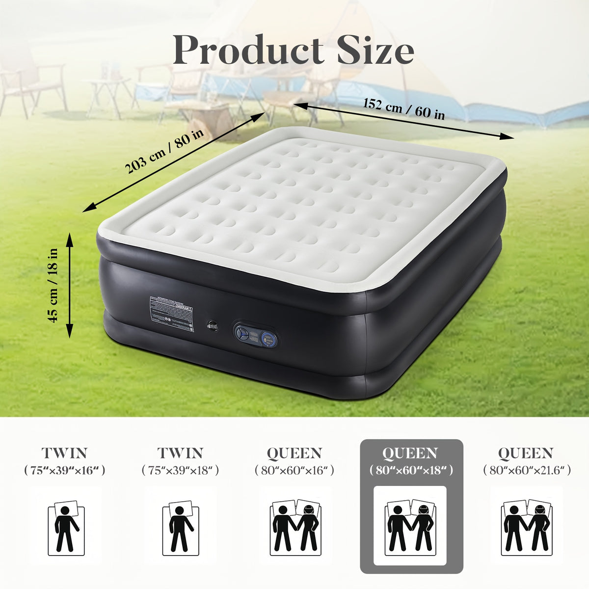 Tough, Anti- deformation Premium Camping Air Mattress