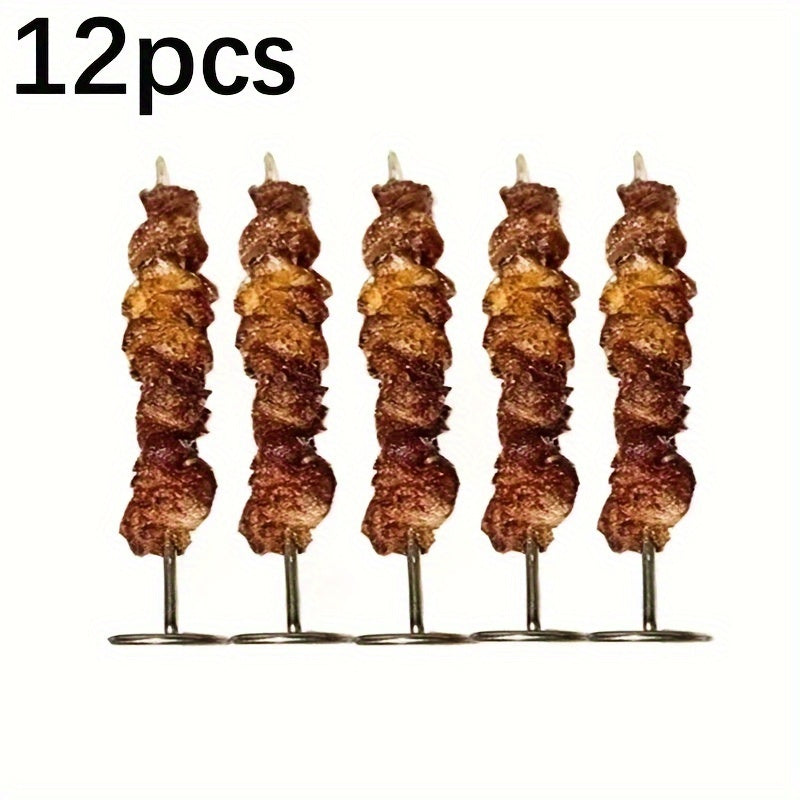12pcs/24pcs Stainless Steel Air Fryer Oven  Skewer