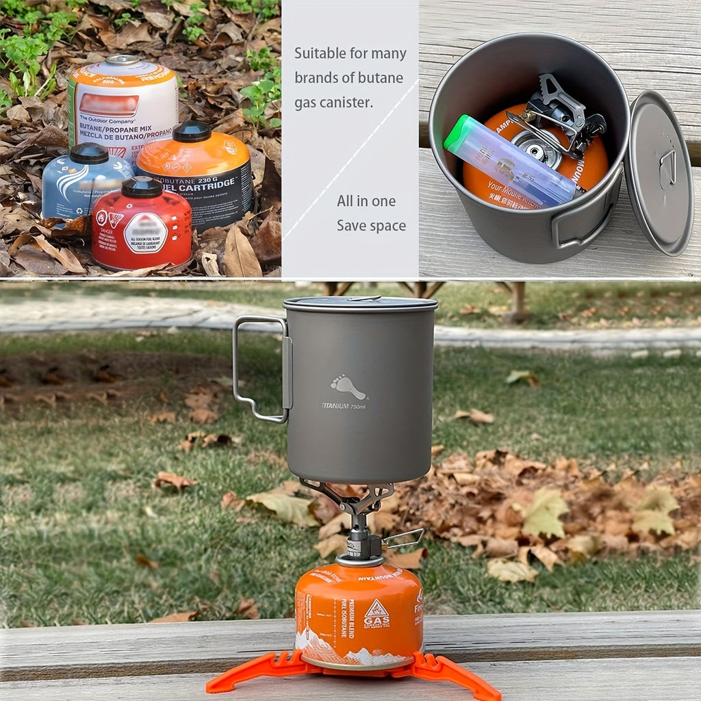 Ultralight Titanium Alloy Backpacking Stove Portable Propane