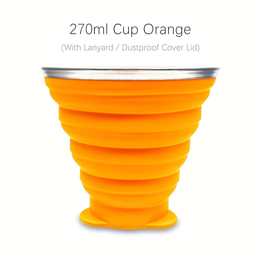 270ml Durable Silicone Folding Water Cup
