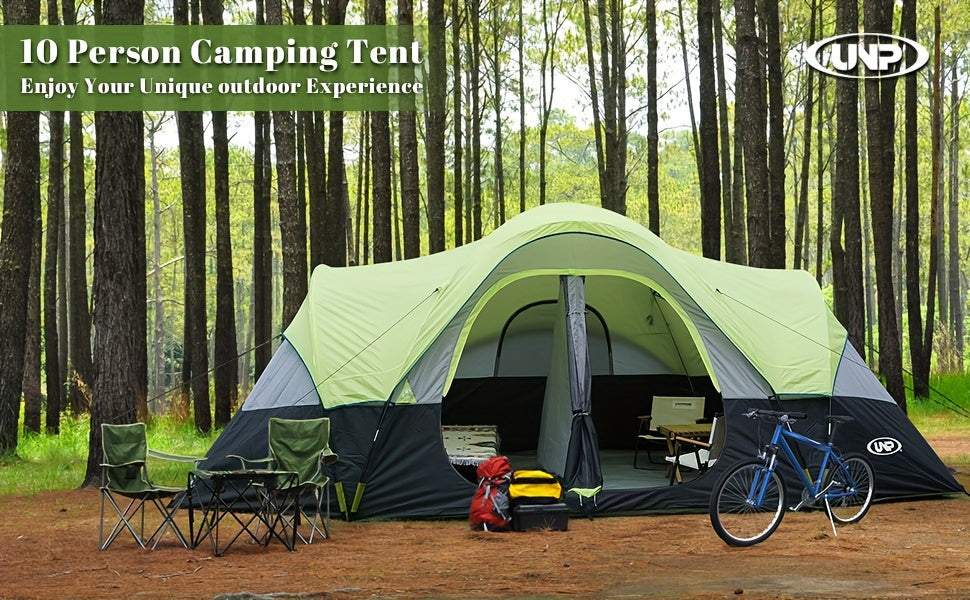 10-Person Double Layer Waterproof Big Camping Tent