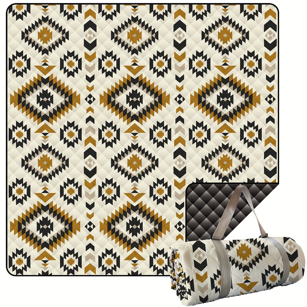 Waterproof Geometric Pattern Picnic Mat