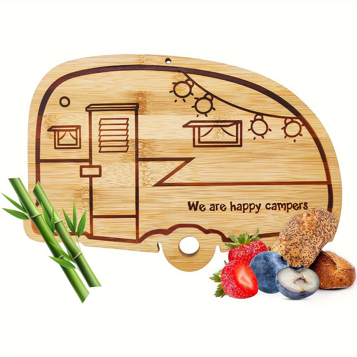 1/2pcs, Camper Bamboo Cutting Board Set For RV