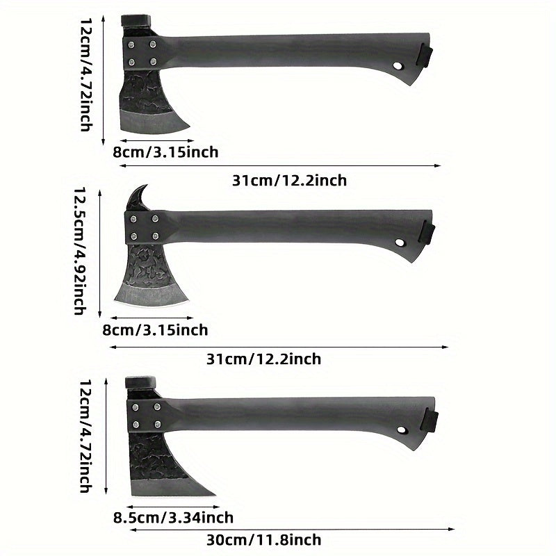 Premium Forged Textured Axe & Hammer Combo