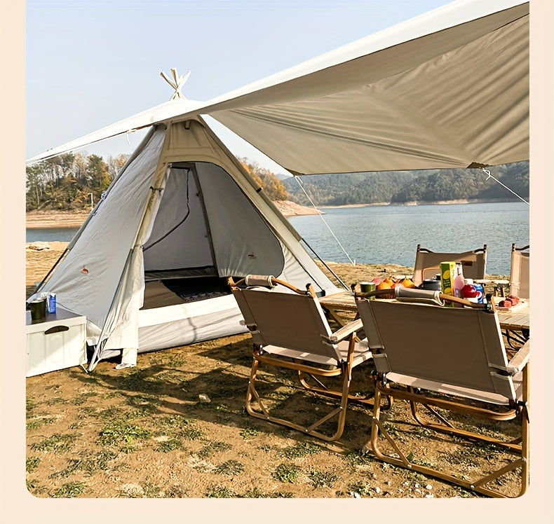 Luxury Pyramid Tent With Sky Curtain