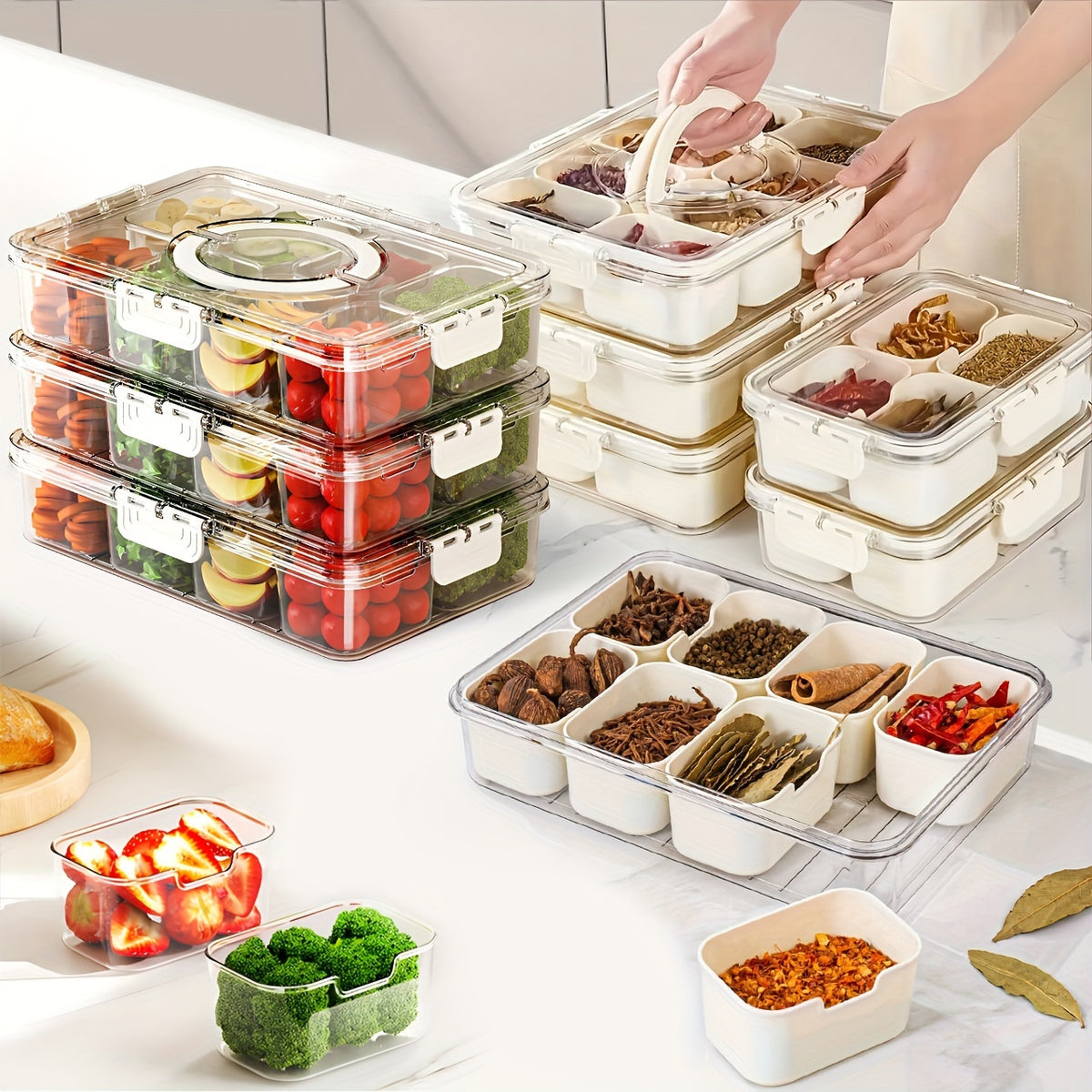 2-Packs/4Packs, Snackle Box Charcuterie Container