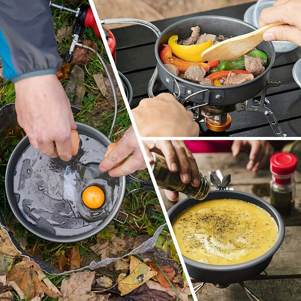 Non-stick  Foldable Camping Cookware Set,