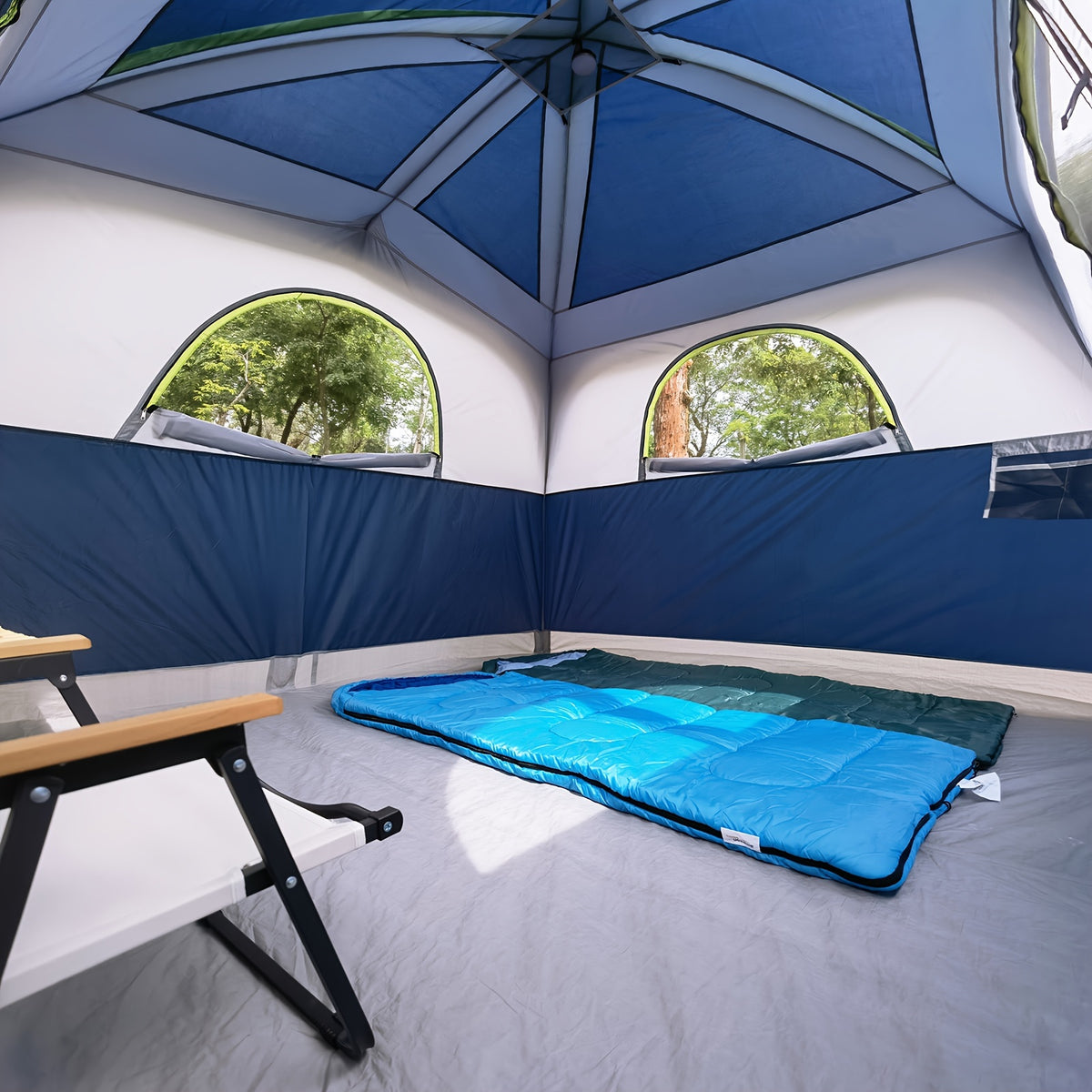 6 Person Waterproof Windproof Easy Setup, Double Layer Family Camping Tent