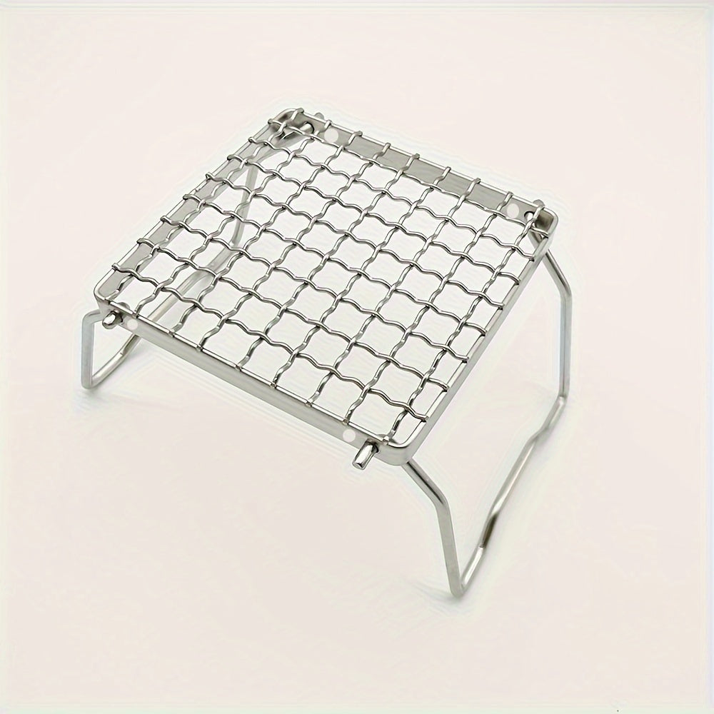 Mini BBQ Grill, Stainless Steel Portable Camping Pot Holder