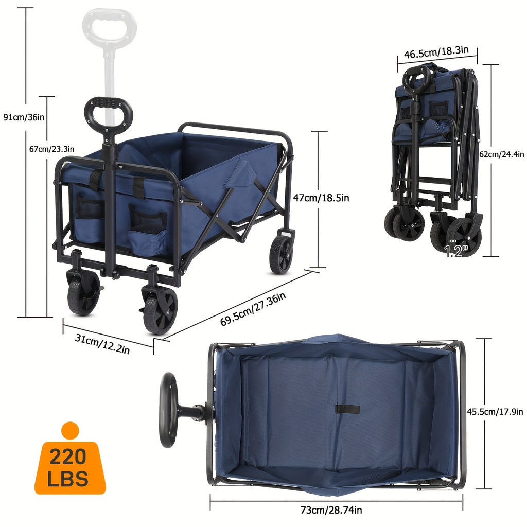 28x18x36in Oversized Camper Folding Trolley