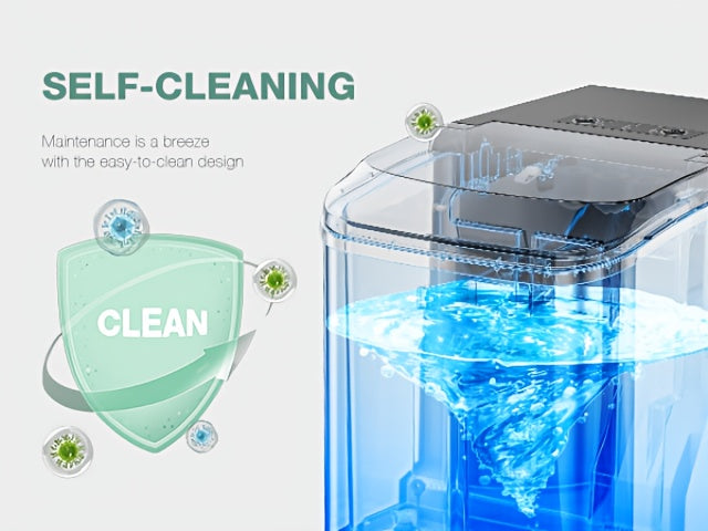 Portable Outdoor Ice Maker Countertop Low Noise One-Touch Operation