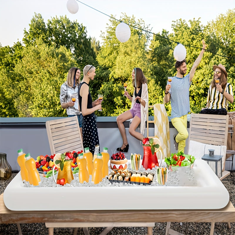 1pc Ice Buffet Salad Serving Inflatable Tray